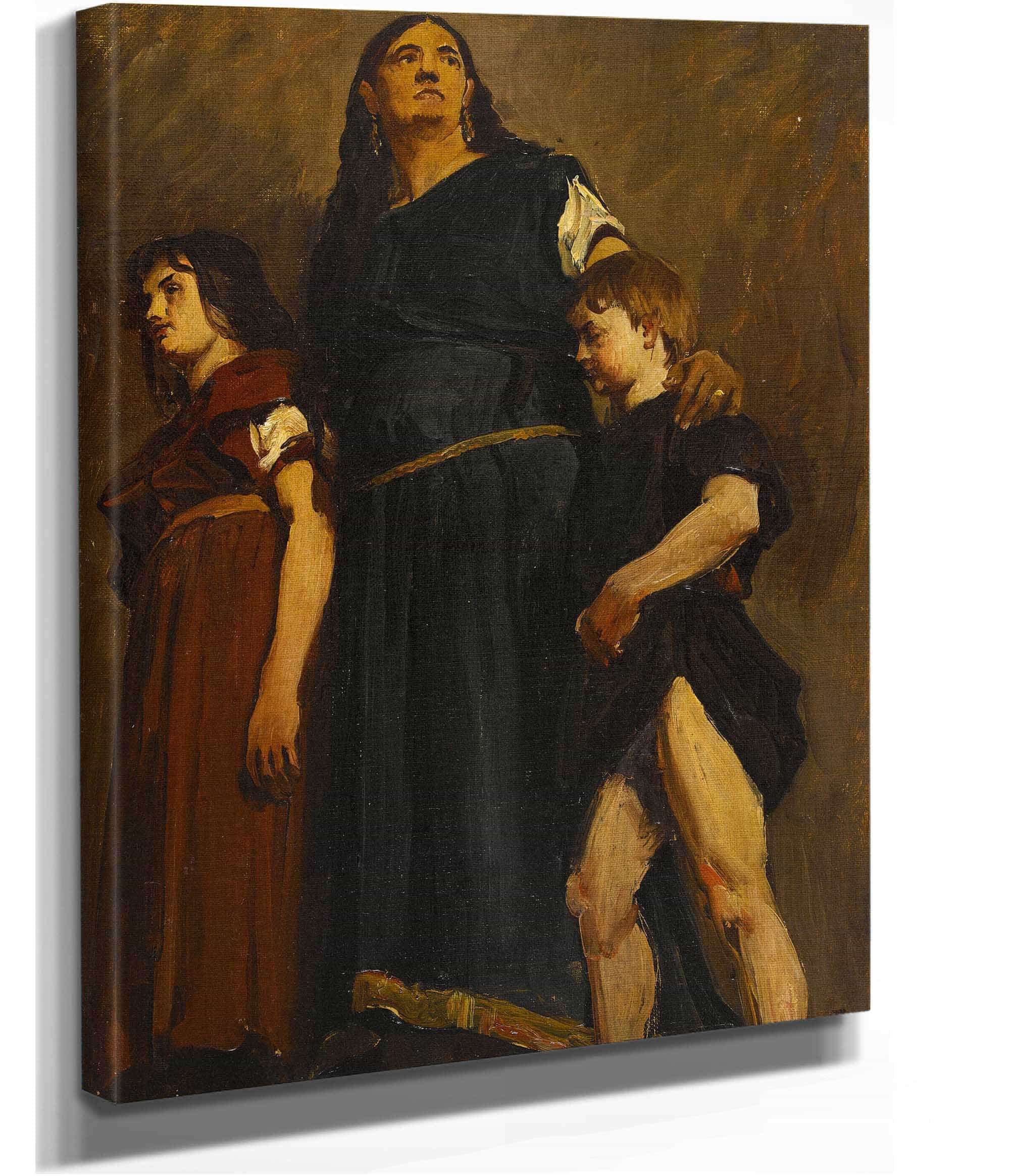 Femme Merovingienne Et Deux Enfants by Jean Paul Laurens