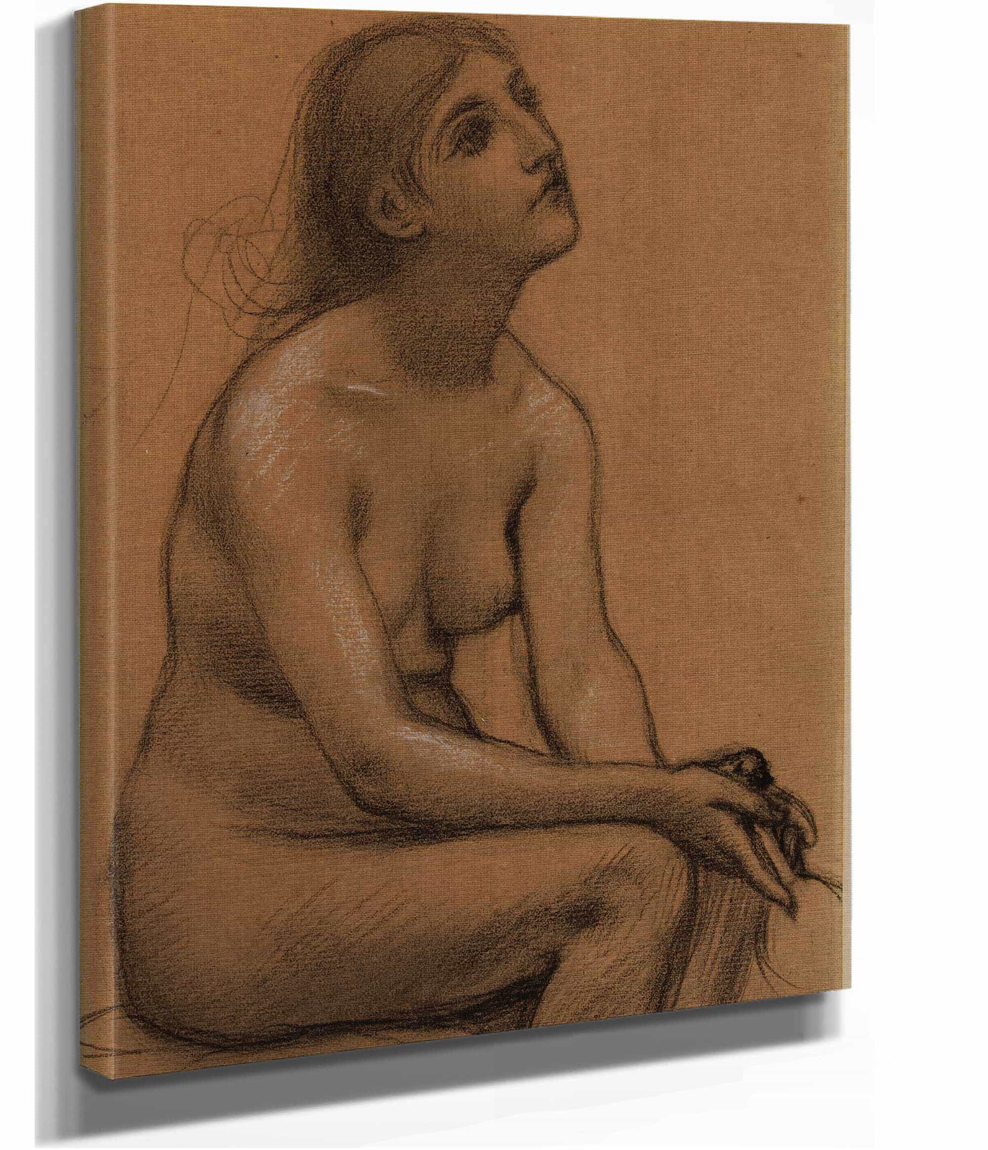 Femme Nue Assise by Pierre Puvis De Chavannes - Image 2