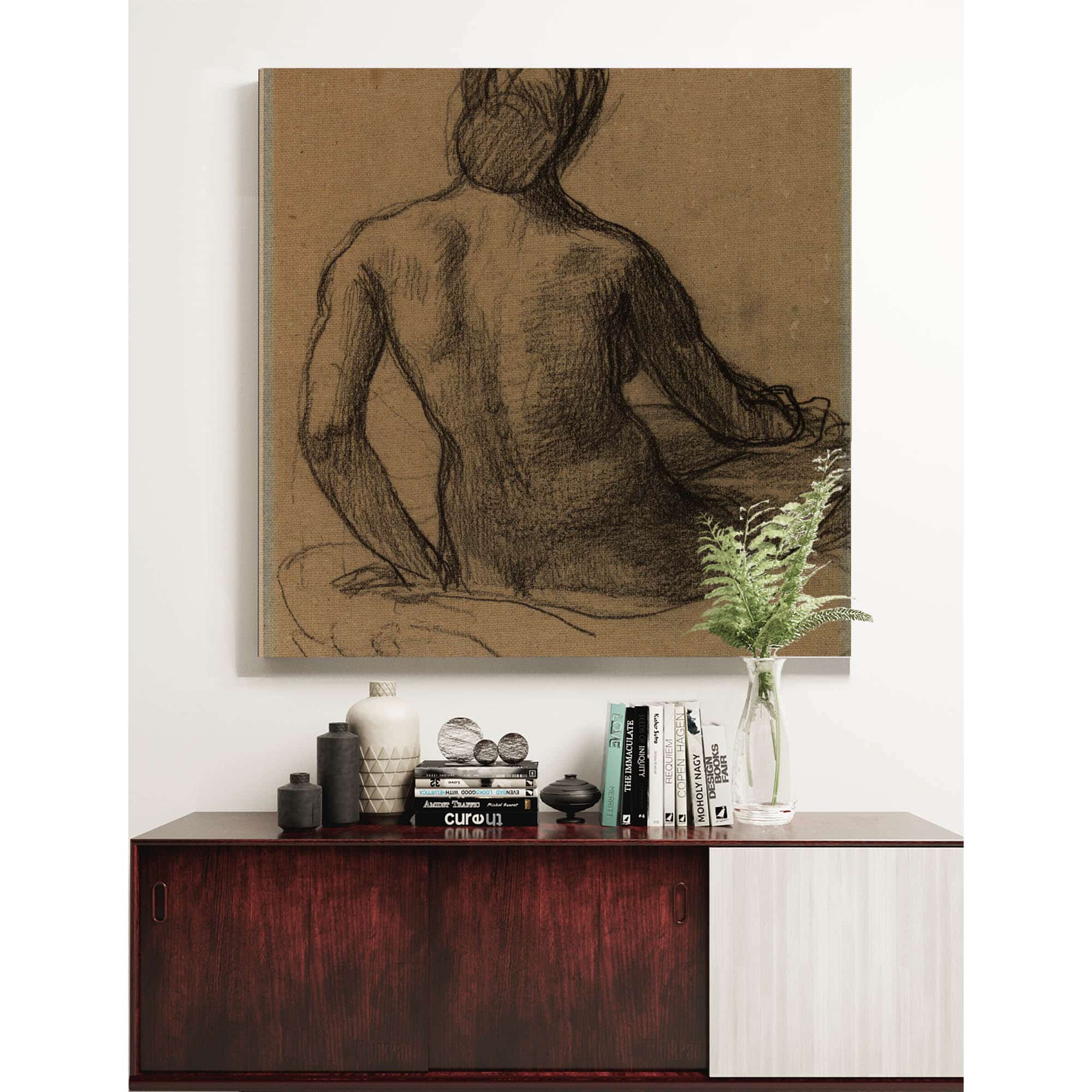 Femme Nue Assise De Dos by Pierre Puvis De Chavannes - Image 6