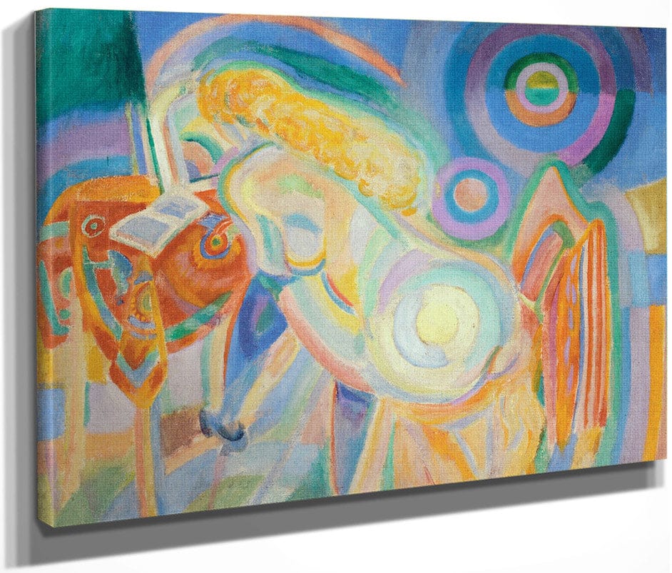 Femme Nue Lisant (Nude Woman Reading) By Robert Delaunay