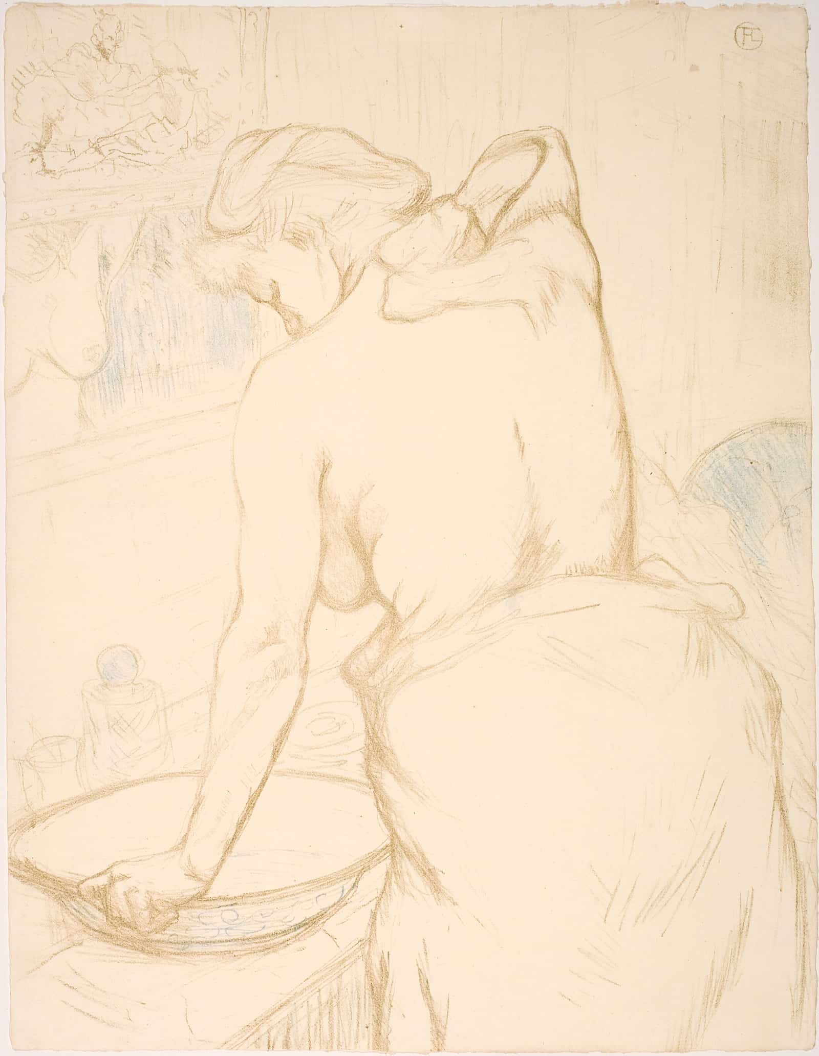 Femme Qui Se Lave La Toilette by Henri De Toulouse Lautrec