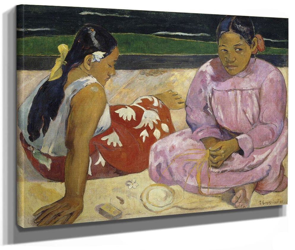Femmes De Tahiti Ou Sur La Plage By Paul Gauguin