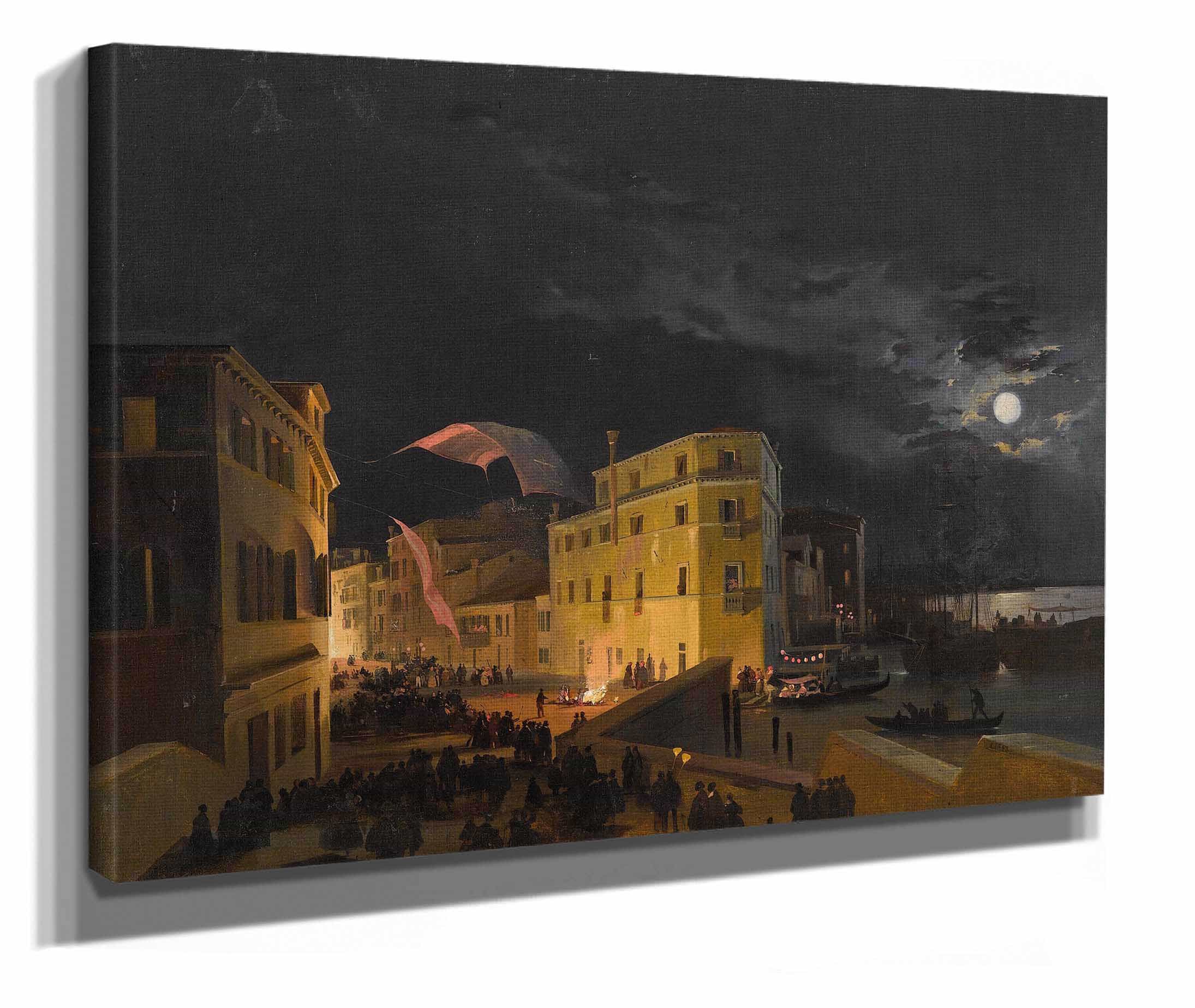 Festival In Venice by Ippolito Caffi - Image 2