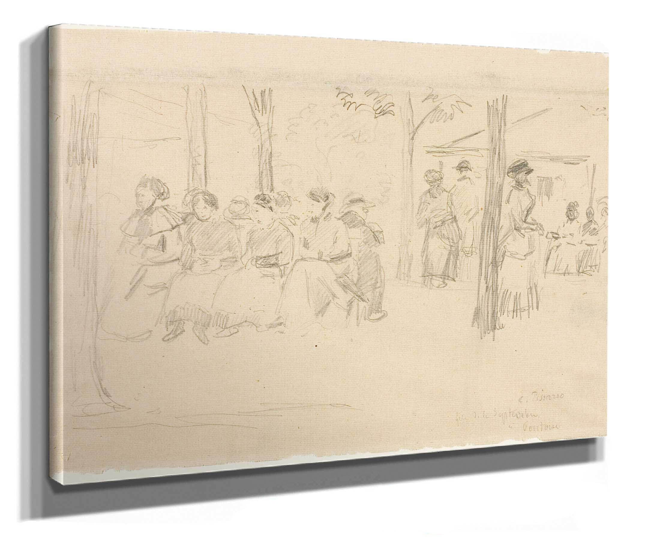 Fete At Pontoise by Camille Pissarro - Image 2