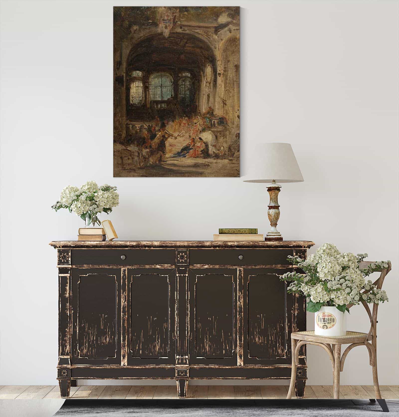 Fete Dans Un Palais A Naples by Felix Ziem - Image 4