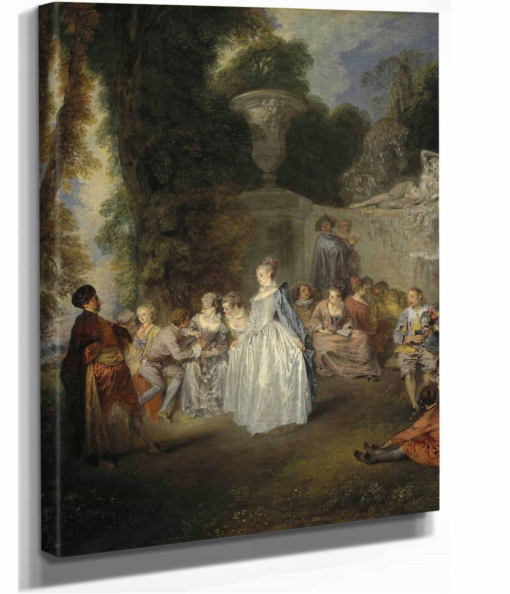 Fetes Venitiennes by Jean Antoine Watteau - Image 2