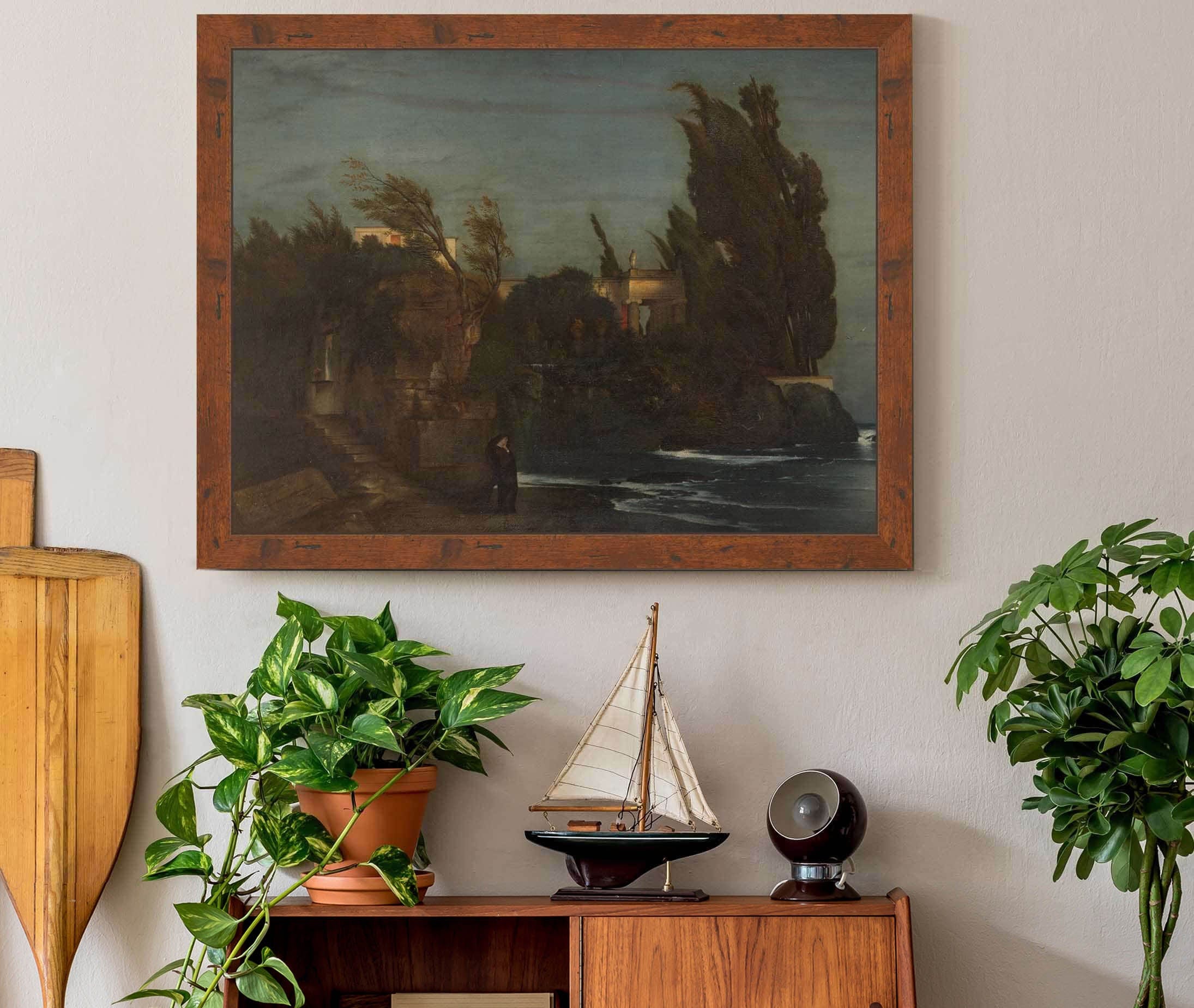 Fiesole Villa By The Sea by Arnold Bocklin - Image 3