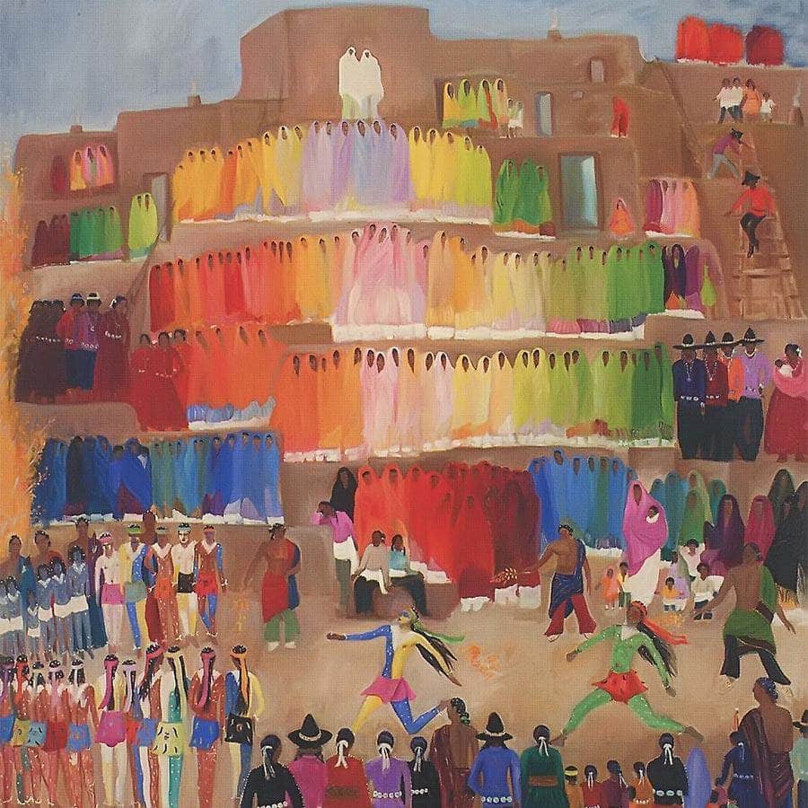 Fiesta Of The Foot Races By Dorothy Brett - Image 5