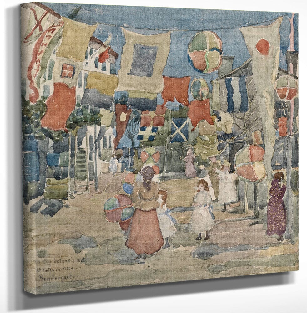 Fiesta Venice S. Pietro In Volta By Maurice Brazil Prendergast