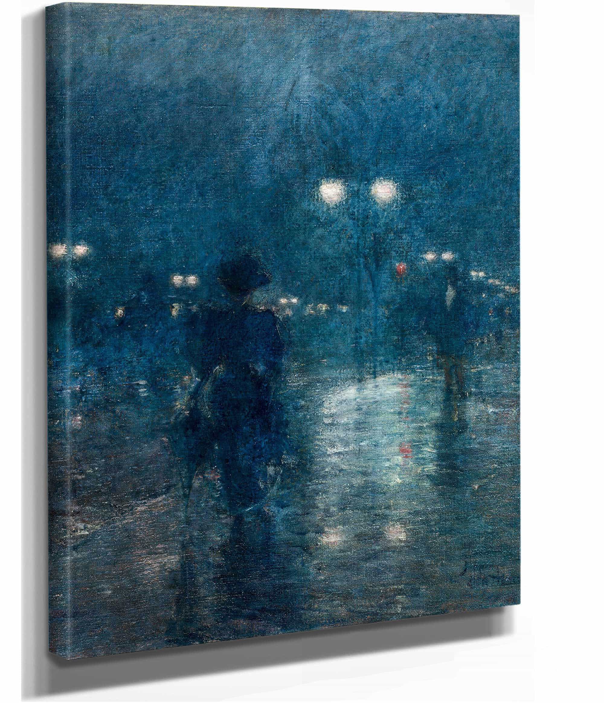 Fifth Avenue Nocturne by Childe Hassam - Image 2