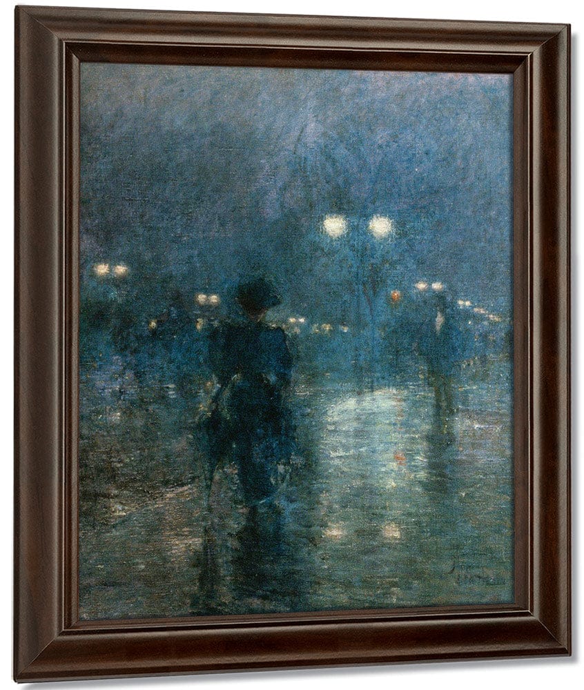 Fifth Avenue Nocturne By Childe Hassam - Image 5
