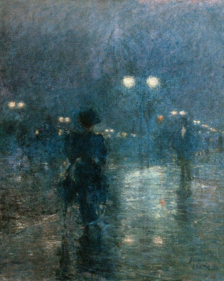 Fifth Avenue Nocturne By Childe Hassam - Image 6