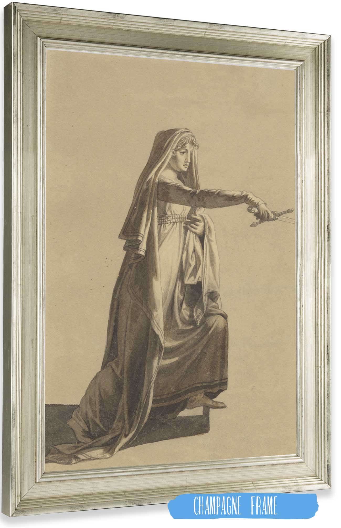 Figur Fra Oehlenschlagers Hakon Jarl by Christoffer Wilhelm Eckersberg