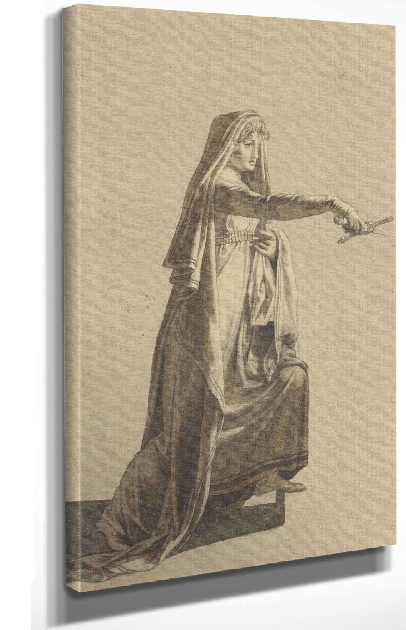 Figur Fra Oehlenschlagers Hakon Jarl by Christoffer Wilhelm Eckersberg - Image 4