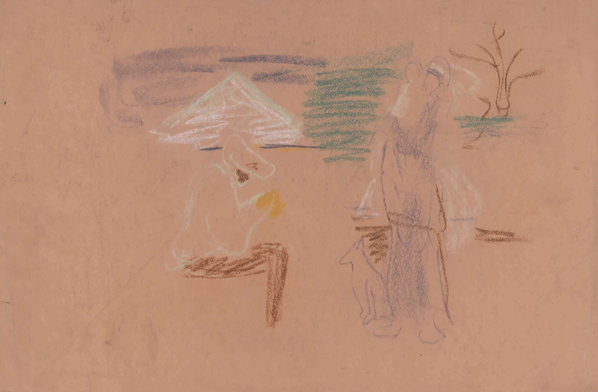 Figural Sketch   by Arnold Peter Weisz Kubincan - Image 2