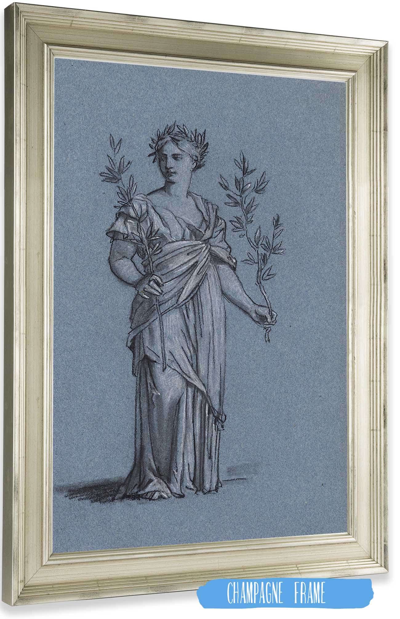 Figure Centrale Du Groupe De Gauche by Pierre Paul Prudhon