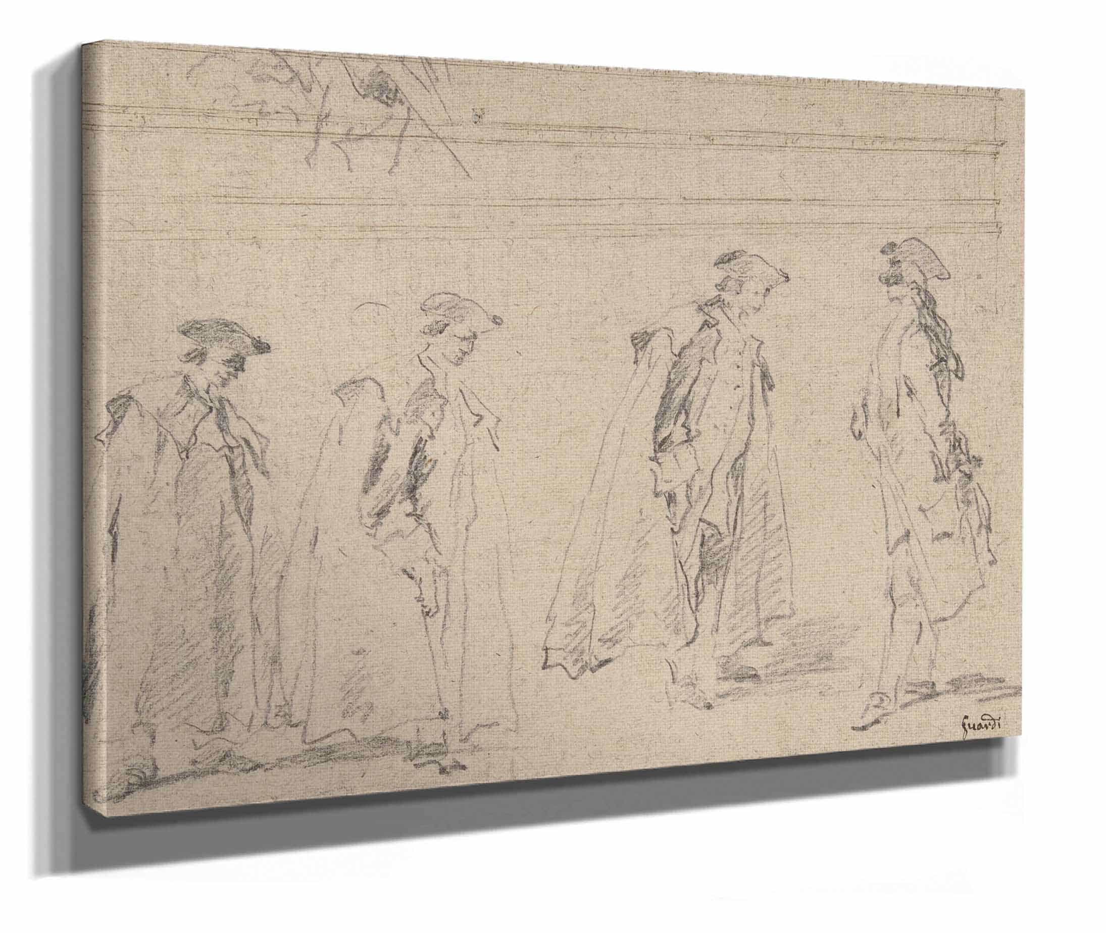 Figure Studies by Francesco Guardi
