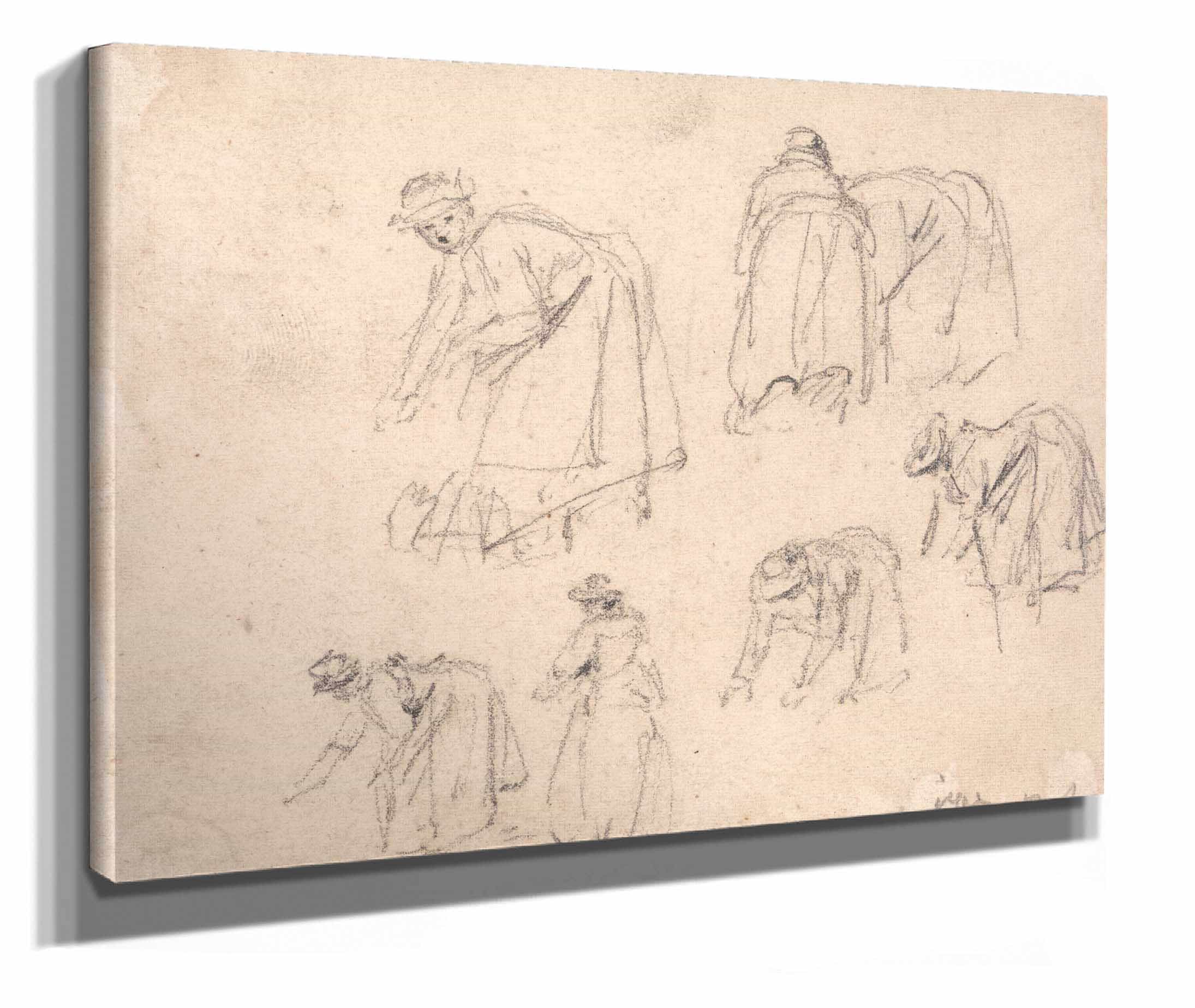 Figure Studies Women Laboring by James Ward - Image 2