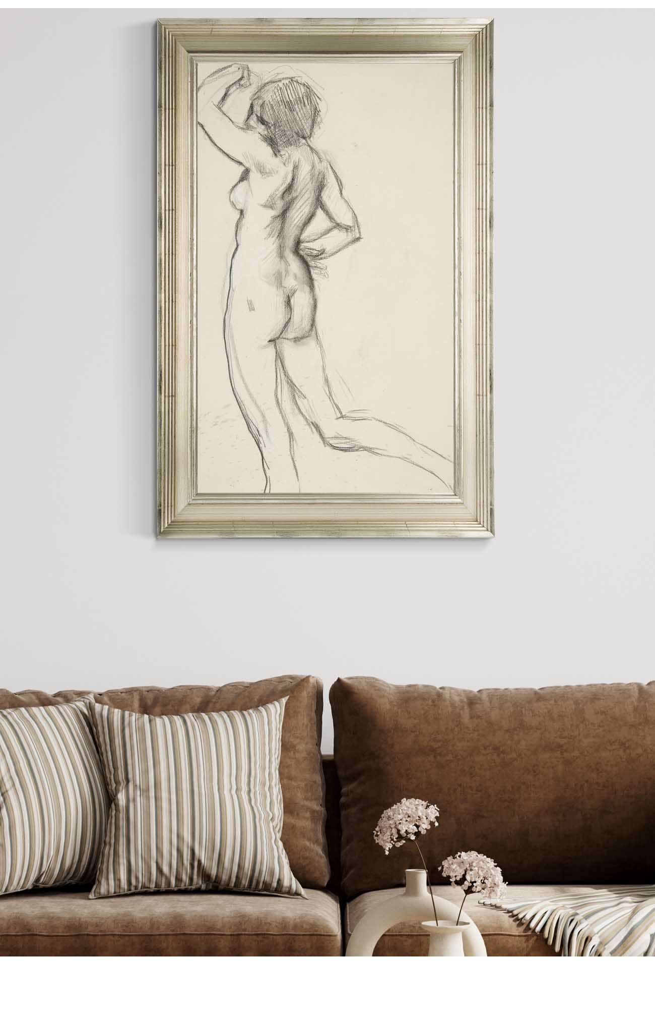 Figure Study For The Hours by Edwin Austin Abbey - Image 5