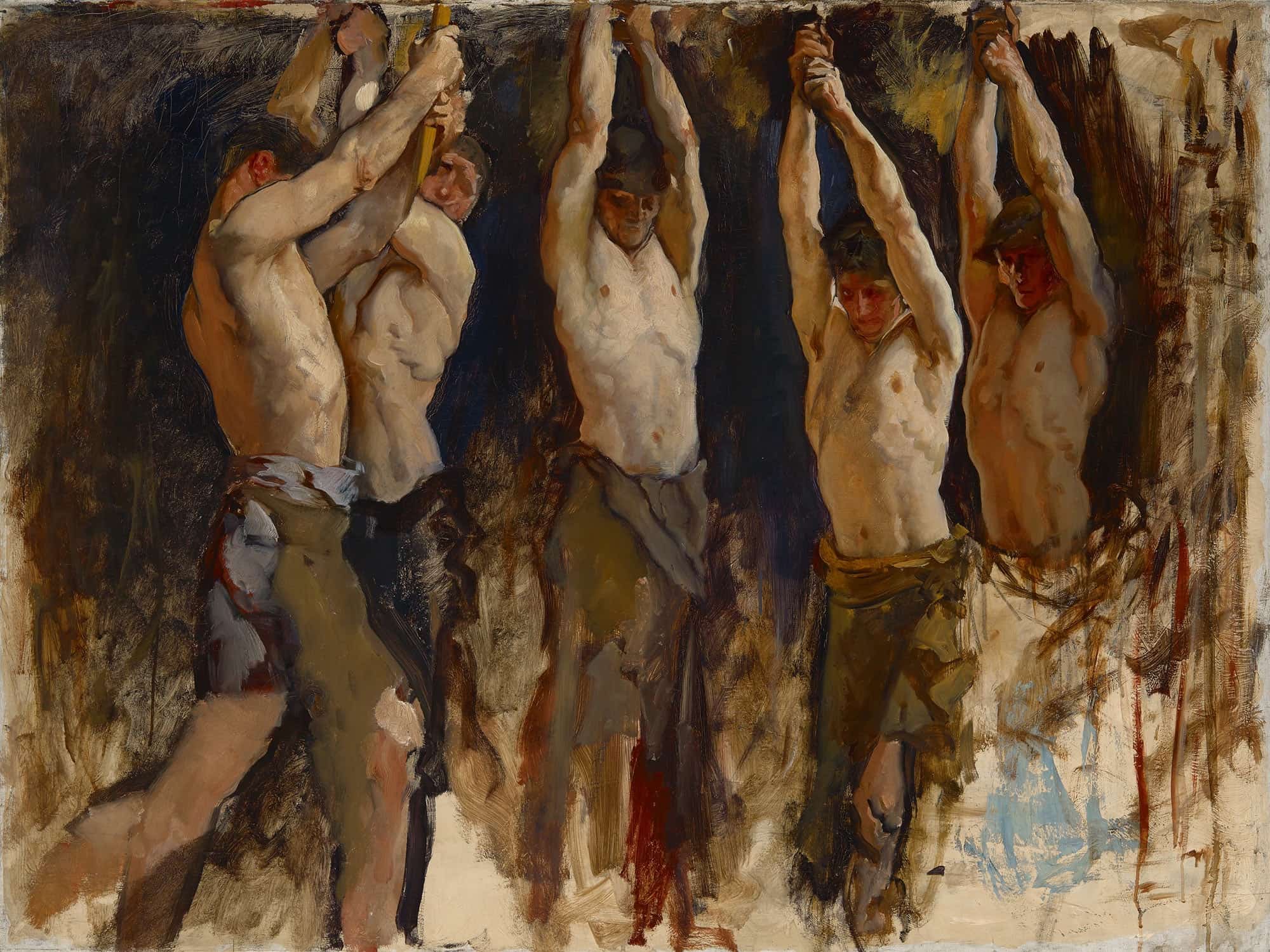 Figure Study For The Spirit Of Vulcan Genius Of The Workers In Iron And Steel by Edwin Austin Abbey
