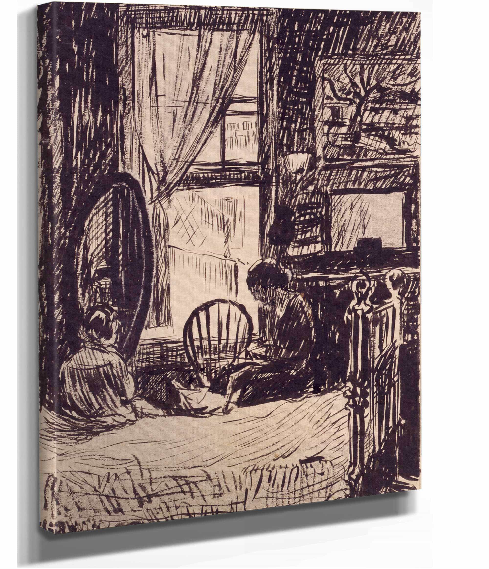 Figures Before Window by Henry Lyman Sayen - Image 2