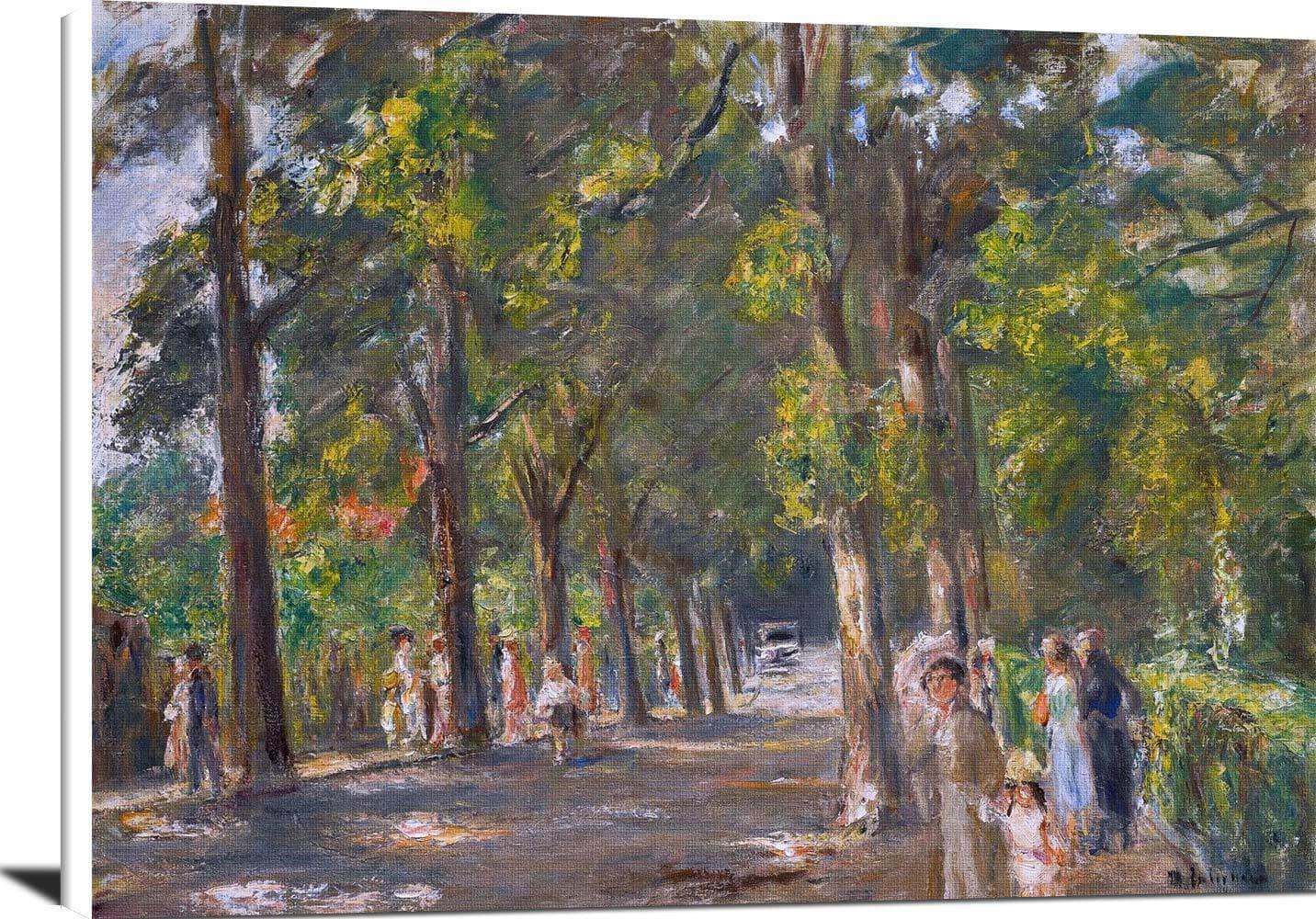 Figures Grosse Seestrasse Wannsee Painting Max Liebermann Canvas Art
