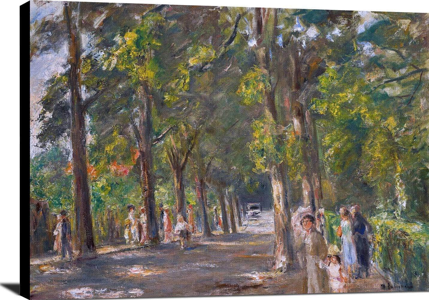 Figures Grosse Seestrasse Wannsee Painting Max Liebermann Canvas Art - Image 2