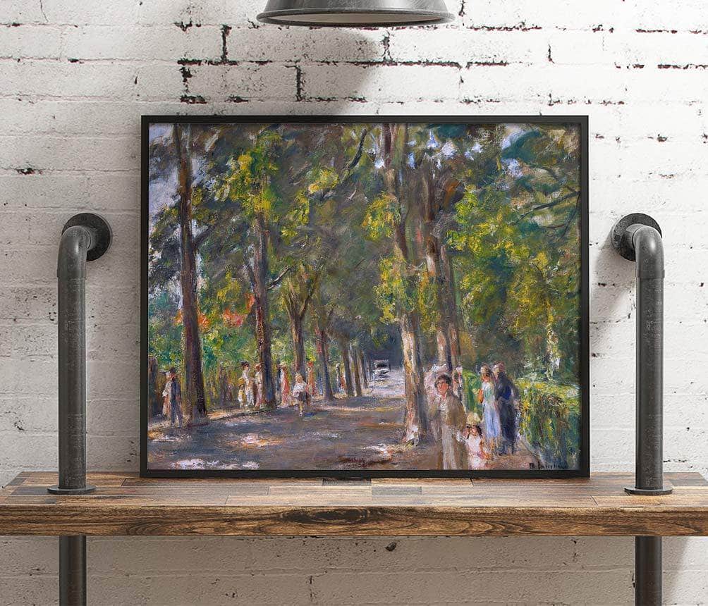 Figures Grosse Seestrasse Wannsee Painting Max Liebermann Canvas Art - Image 4