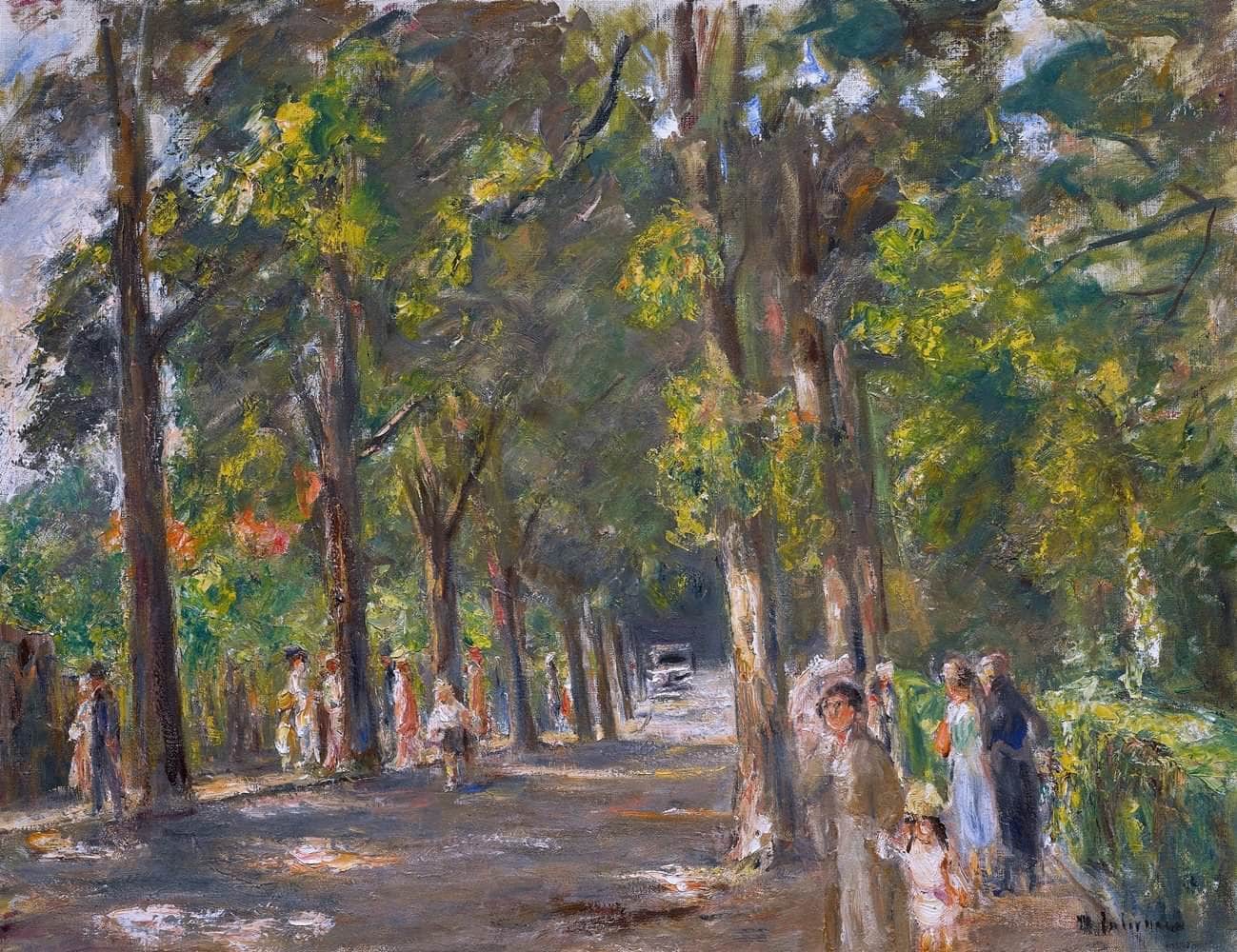 Figures Grosse Seestrasse Wannsee Painting Max Liebermann Canvas Art - Image 5