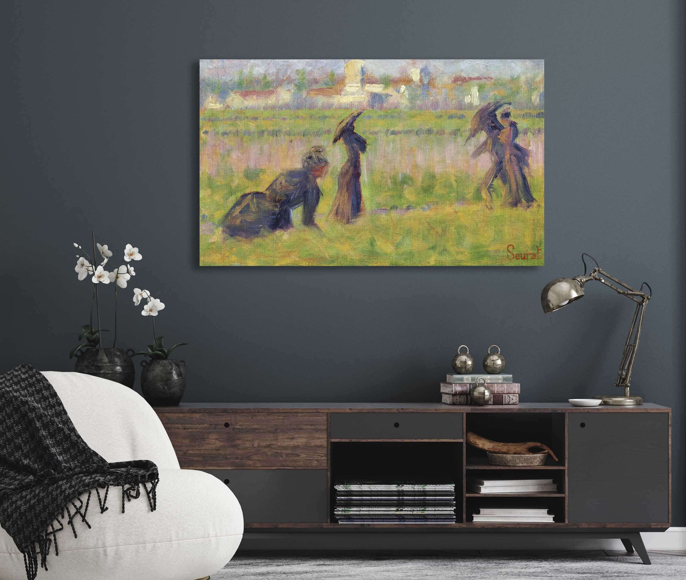 Figures In A Landscape by Georges Seurat - Image 5
