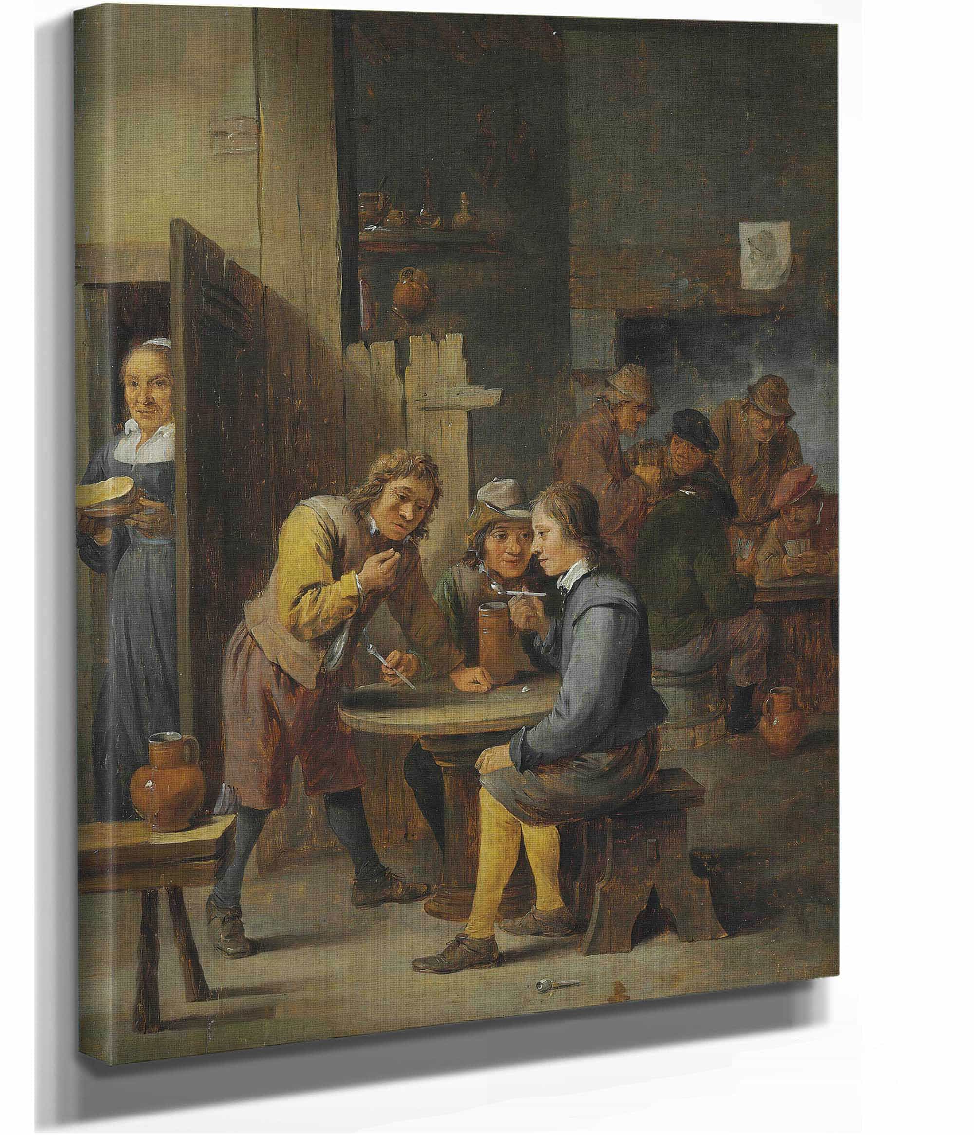 Figures In A Tavern Interior by David Teniers The Younger - Image 2