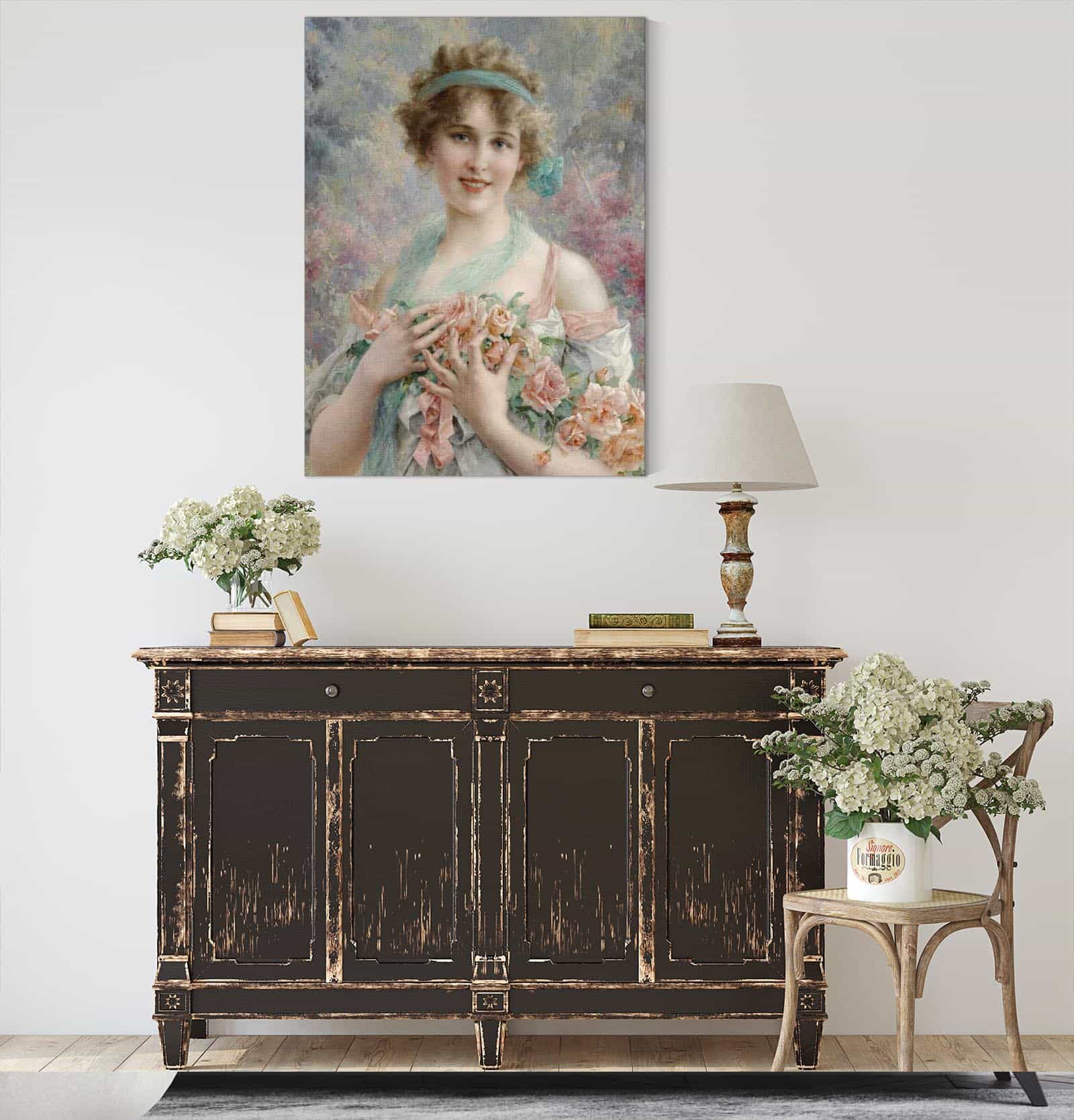 Fille Aux Roses Emile Vernon by Emile Vernon - Image 4