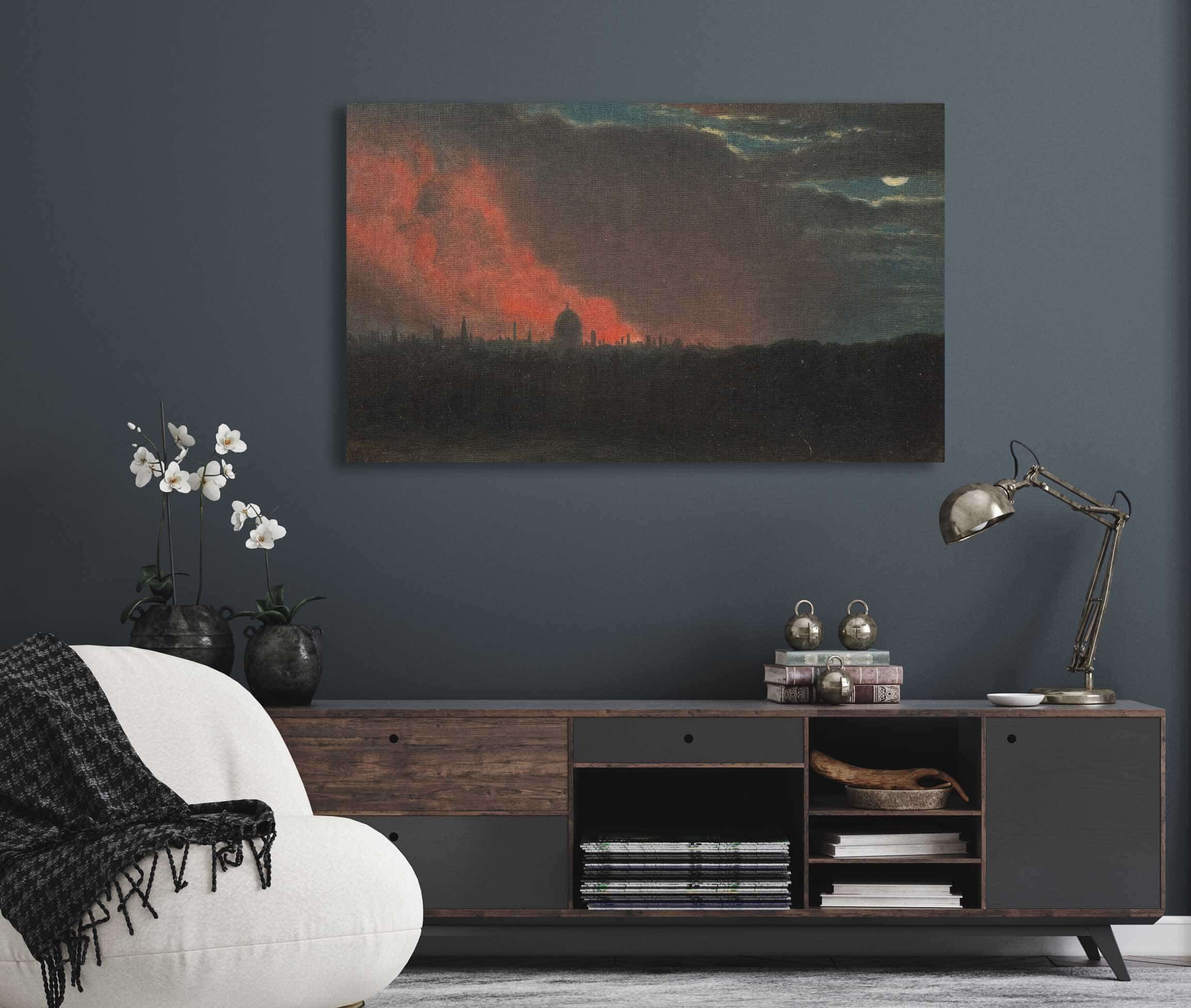 Fire In London Seen From Hampstead by John Constable - Image 5