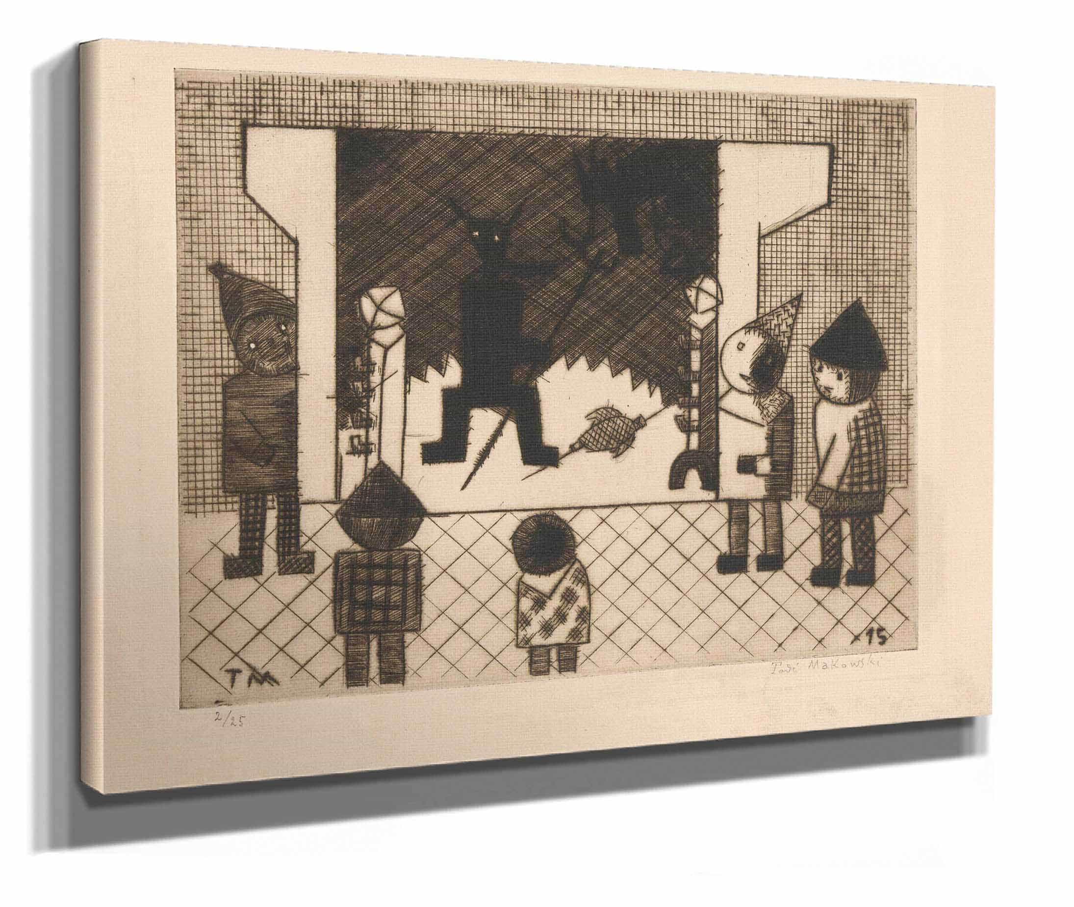 Fireplace by Tadeusz Makowski - Image 2