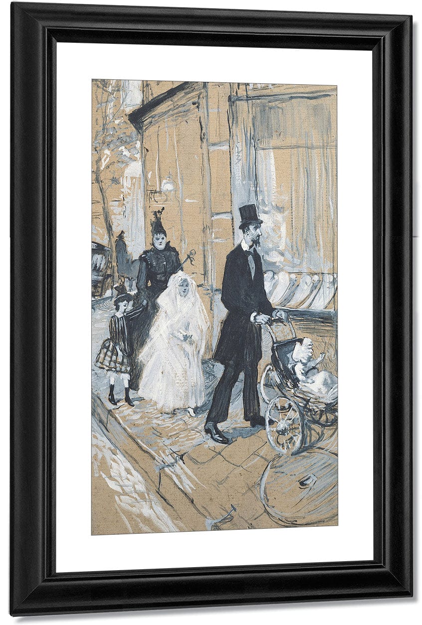 First Communion Day By Henri Marie Raymond De Toulouse Lautrec Monfa - Image 3