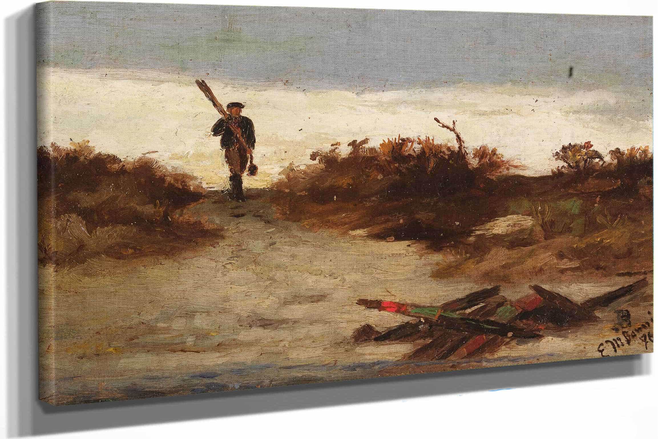 Fisherman By Water by Edward Mitchell Bannister
