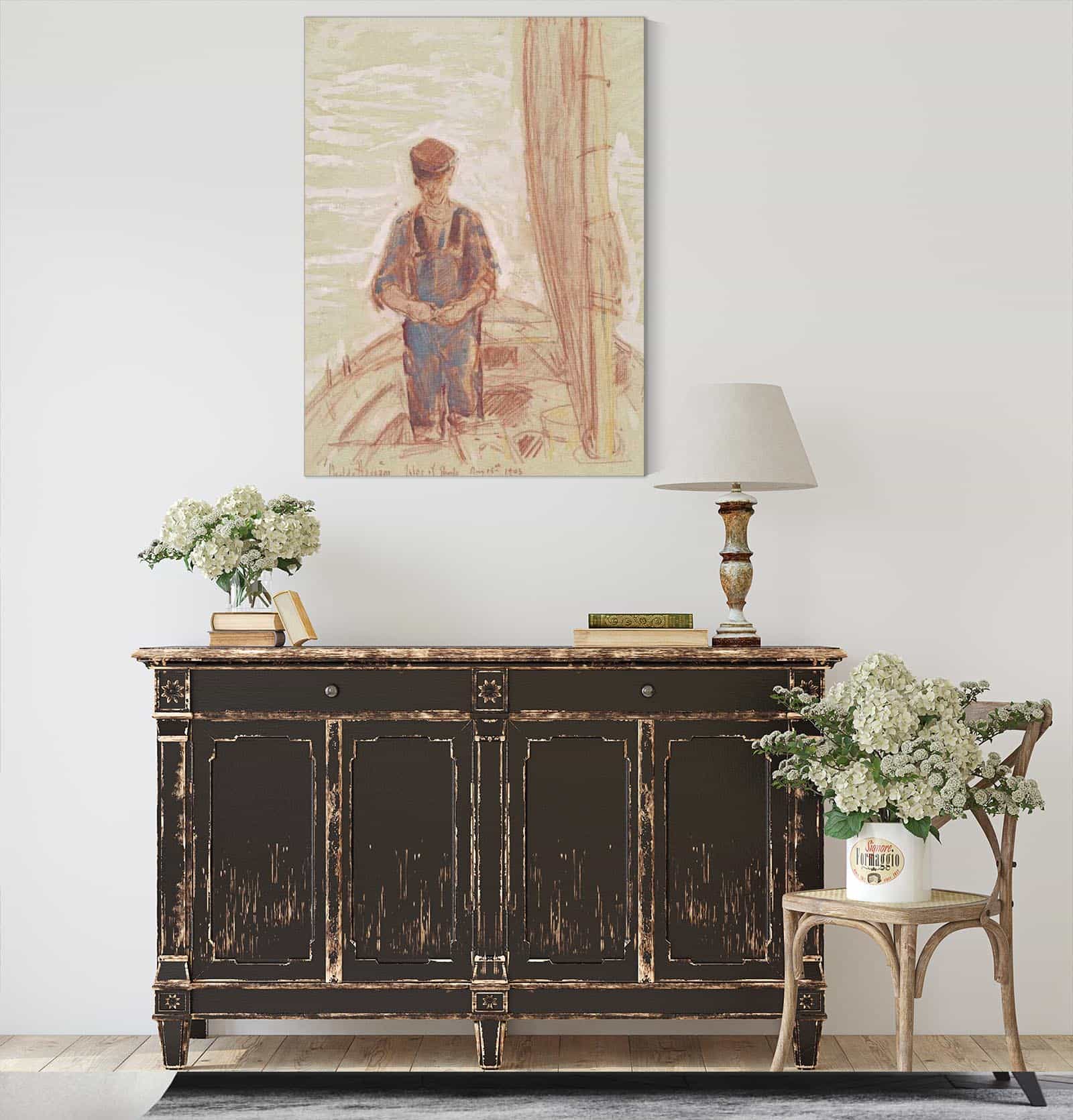 Fisherman Isle Of Shoals by Childe Hassam - Image 4