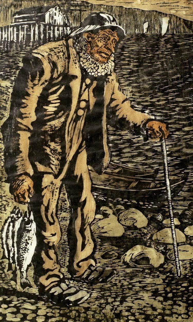 Fisherman By Nicolai Astrup