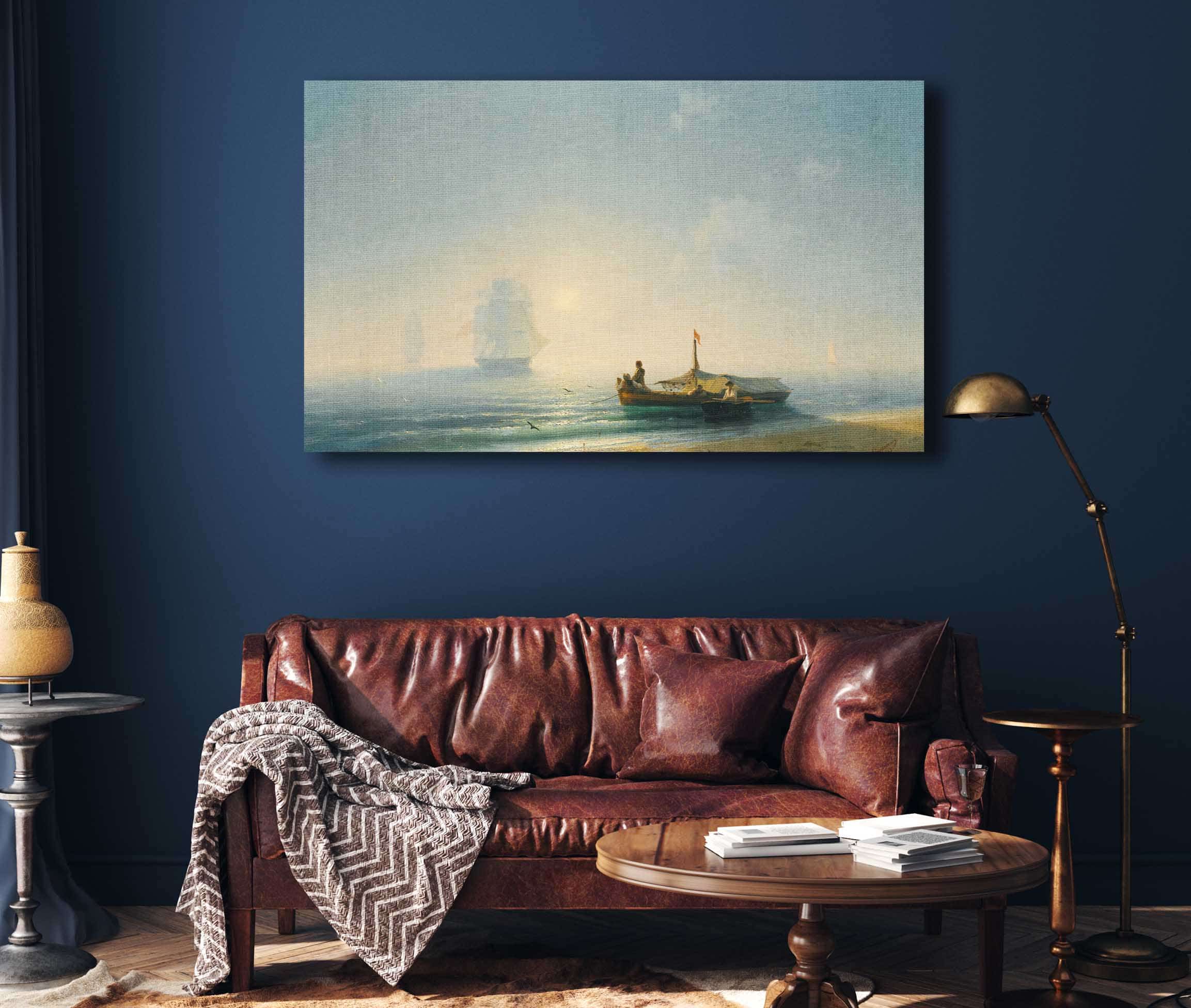 Fishermen At Dawn Naples by Ivan Konstantinovich Aivazovsky - Image 4