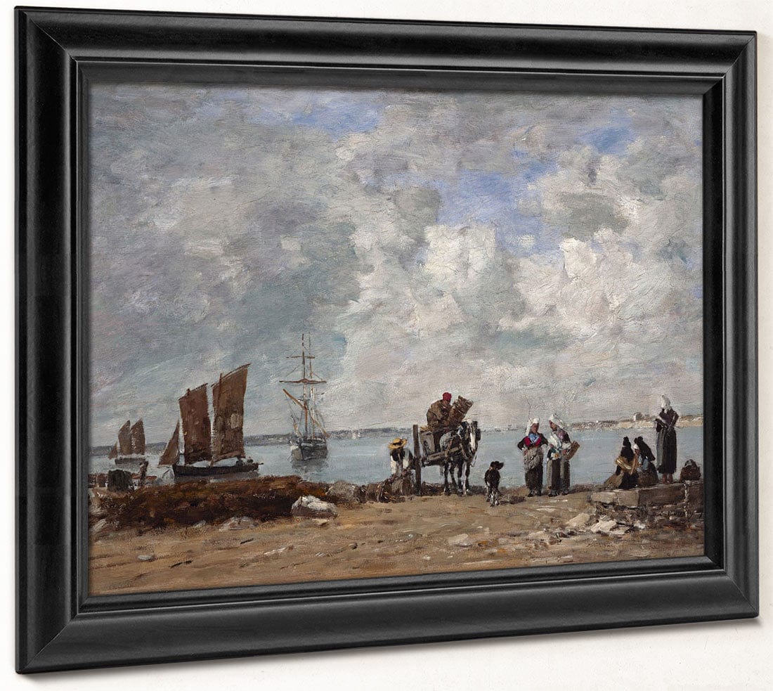Fishermen's Wives At The Seaside By Eugene Boudin - Image 6