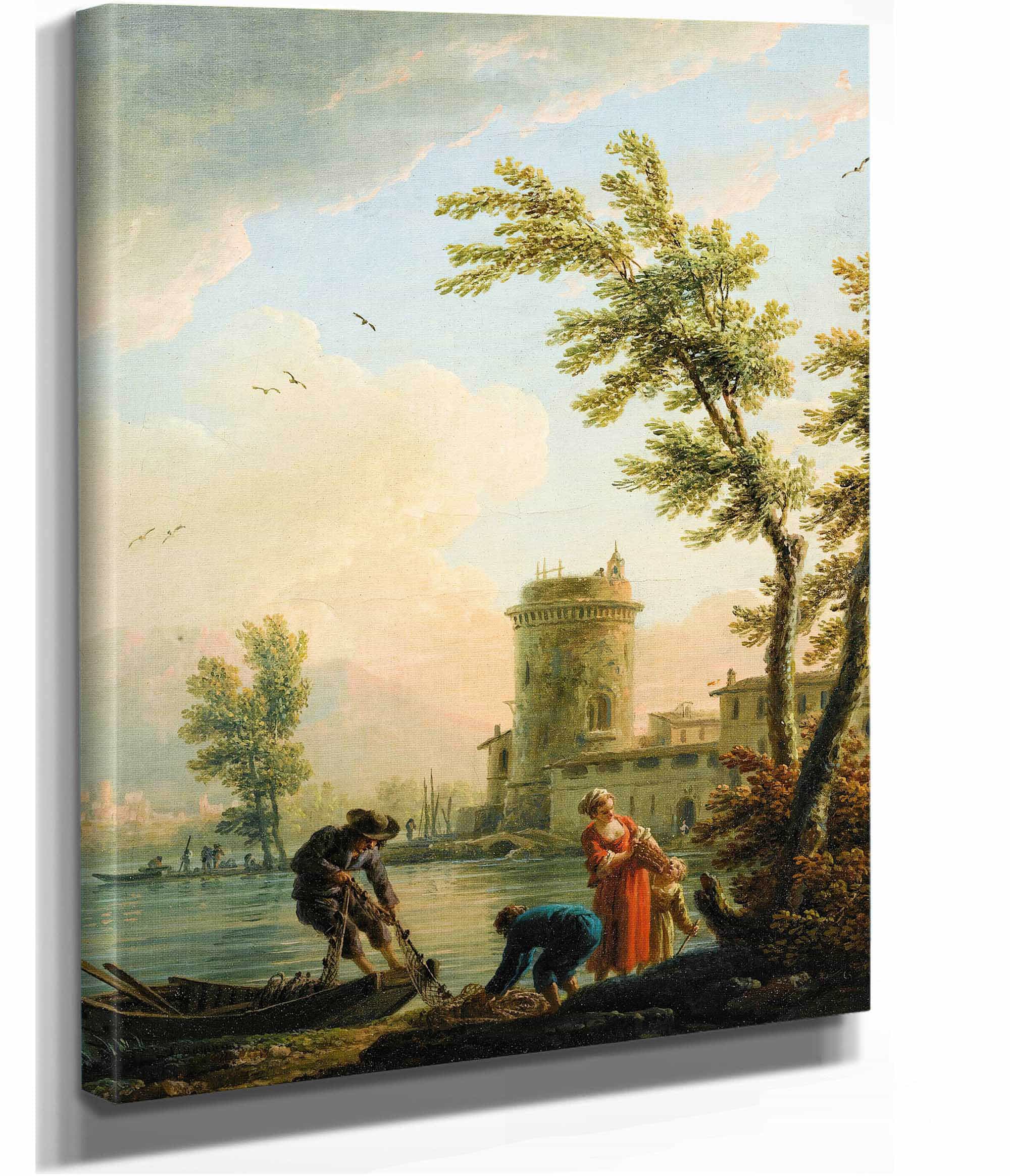 Fishers At Sunrise by Claude Joseph Vernet - Image 2
