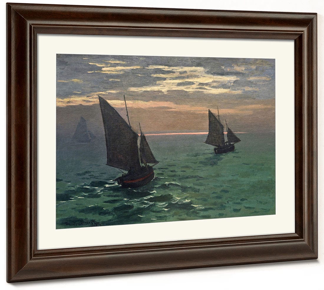 Fishing Boats At Sea By Claude Monet - Image 5