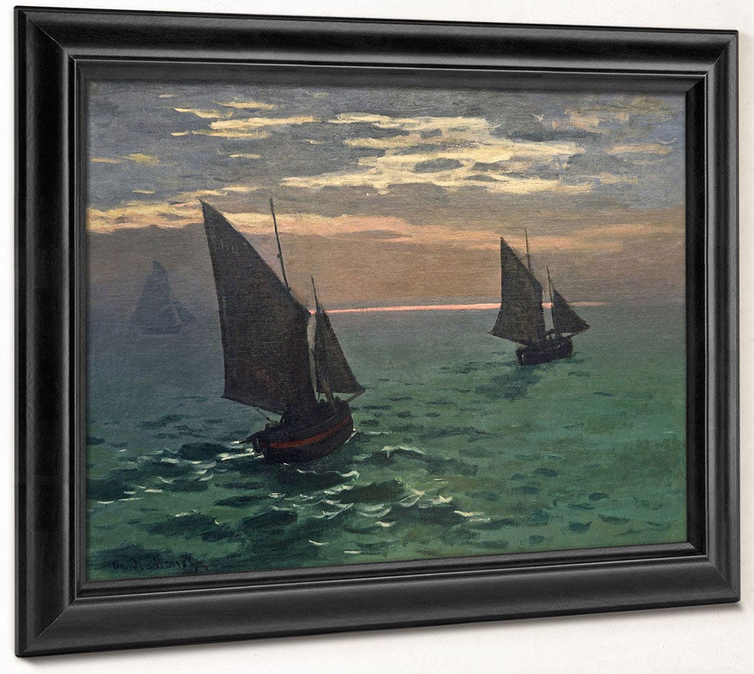 Fishing Boats At Sea By Claude Monet - Image 8
