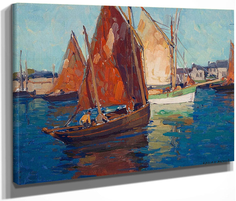 Fishing Boats By Edgar Payne