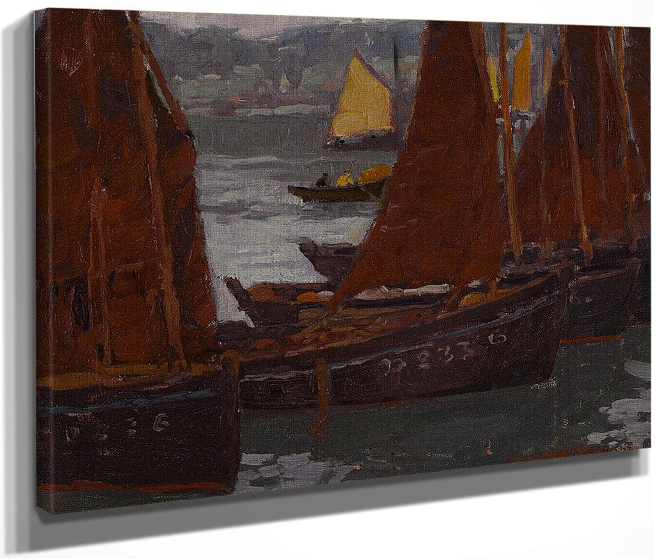 Fishing Boats By Edgar Payne