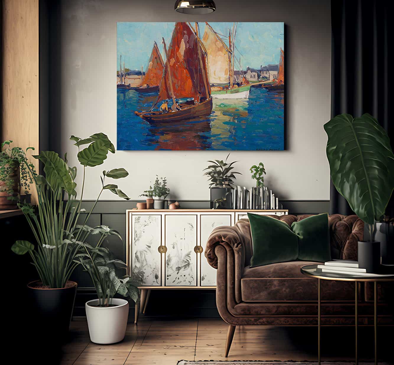 Fishing Boats By Edgar Payne - Image 2