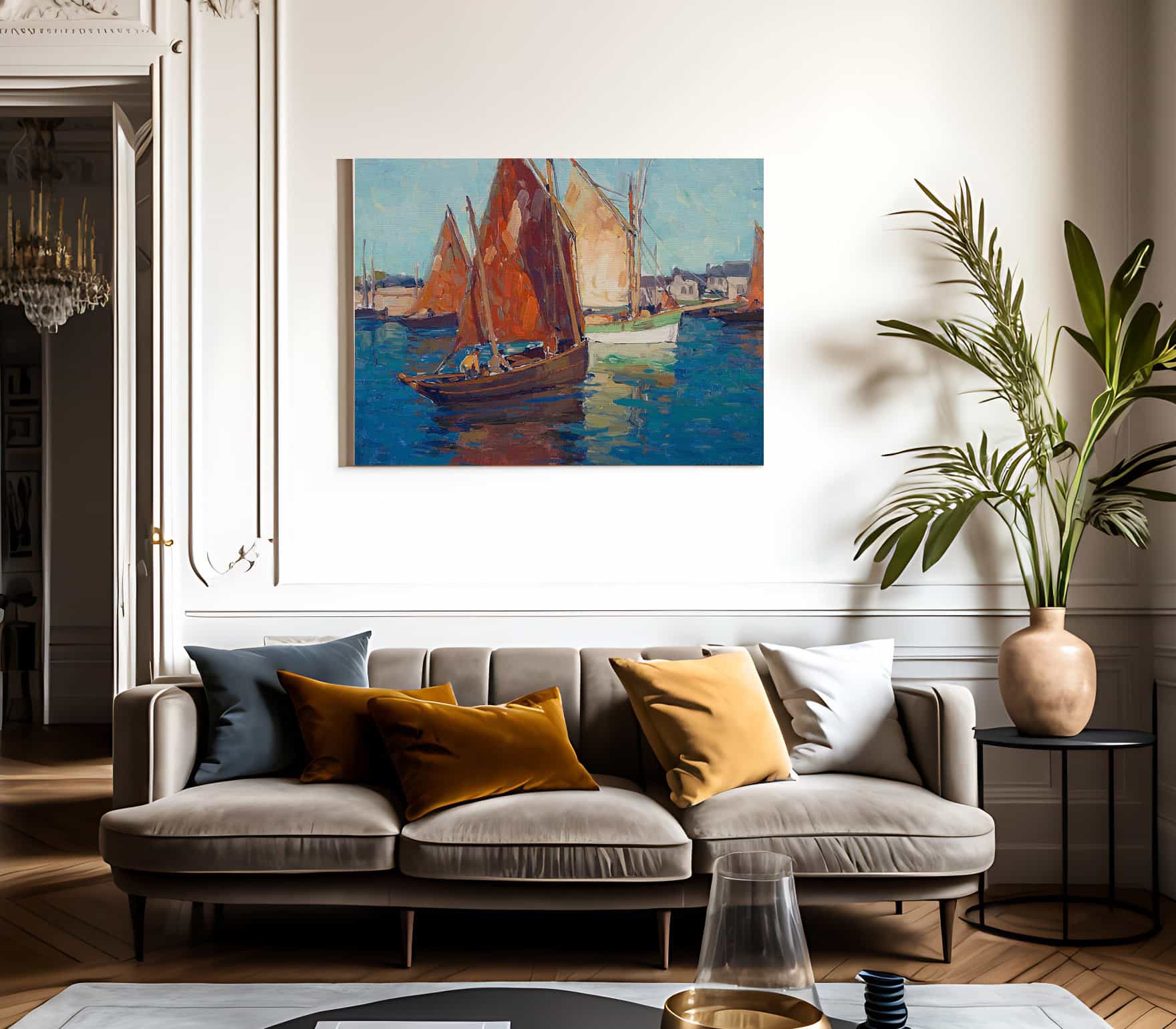 Fishing Boats By Edgar Payne - Image 3