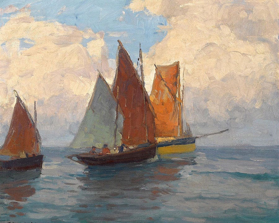 Fishing Boats By Edgar Payne - Image 7
