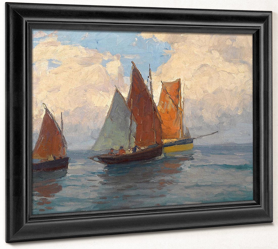 Fishing Boats By Edgar Payne - Image 8