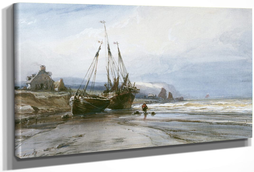 Fishing Boats By Eugene Isabey